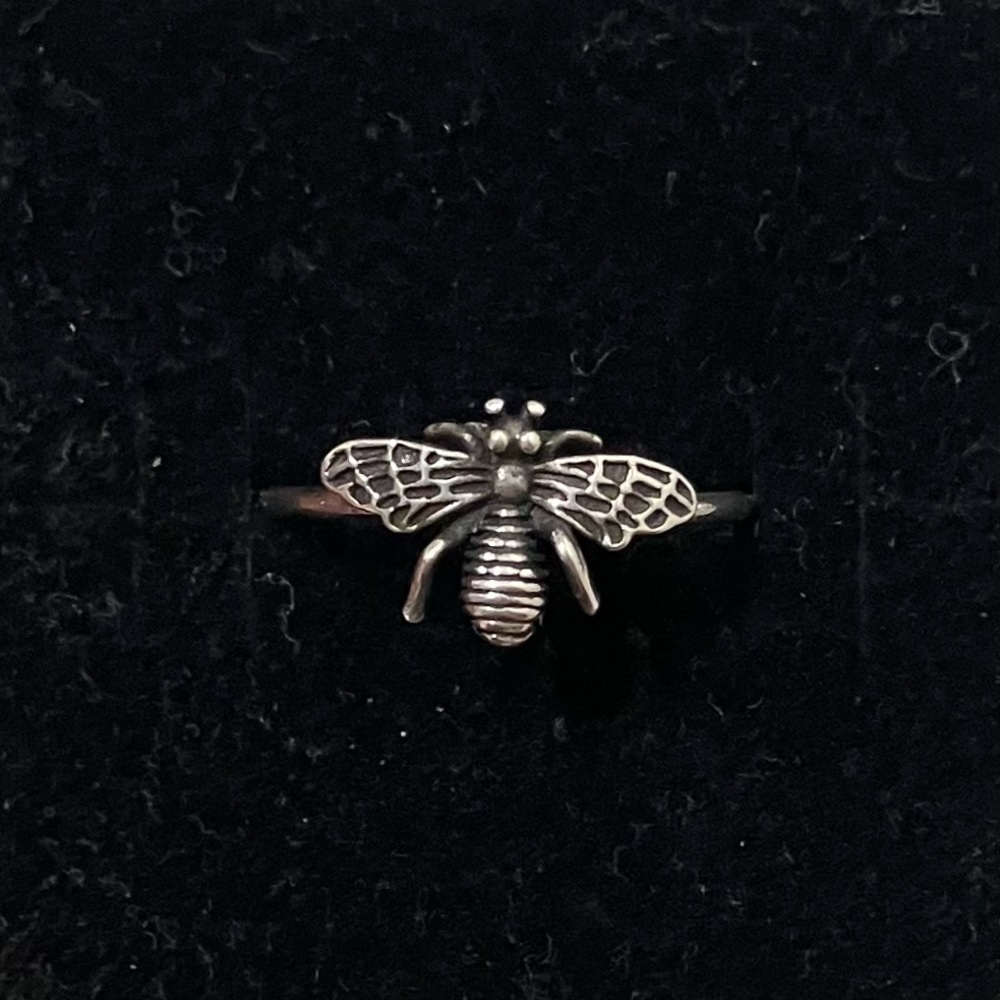 Sterling Silver 925 Dainty Bee Ring